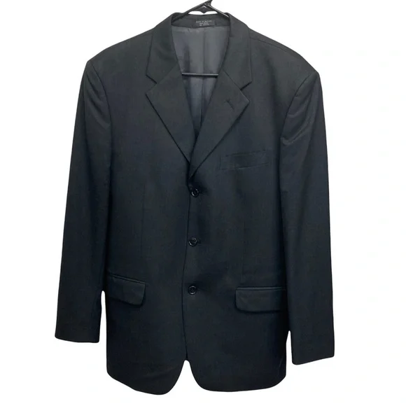 Jones New York Black Wool Suit Jacket 40R - Picture 2 of 6